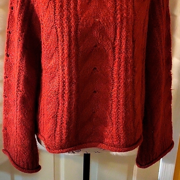 Universal Thread New Red Cable Knit Crew Neck Pullover Sweater Sz S, New - Picture 6 of 9